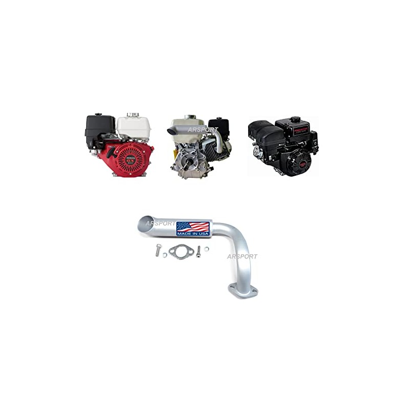 ARSPORT Surface Drive Motor Exhaust for Hond* GX240, 270, 390,