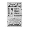 Richesele 17th Anniversary Card - Happy 17 Year Wedding Anniversary