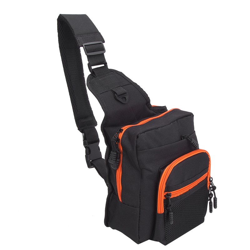 Polyester Multi Functional Fishing Tackle Crossbody Bag Outdoor Sports Hiking