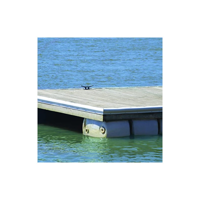EasyFlex Marine P-Profile Dock Edging, White, 10' Coil