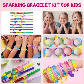Dupamind Dupamind Friendship Bracelet Making Kit for Girls, Art & Craft Kits for Kids, DIY Jewelry Making with Charm & Stickers, Birthday Gifts for Ages 5-12, Toys for Ages 5, 6, 7, 8, 9, 10, 11, 12 Years Old