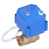 Motorized Ball Valve Brass Straight Pipe Pressure Device with Switch