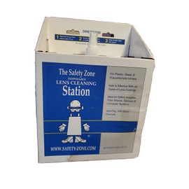 Safety-Zone Disposable Lens Cleaning Station 16 Oz Cleaner & 1200 Tissues
