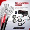 Nilight 16AWG LED POD Lights Wiring Harness Kit 12V On