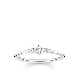 THOMAS SABO TR2324-051-14 Women's Vintage Ring 925 Sterling Silver, 925 Sterling Silver, Cubic Zirconia,