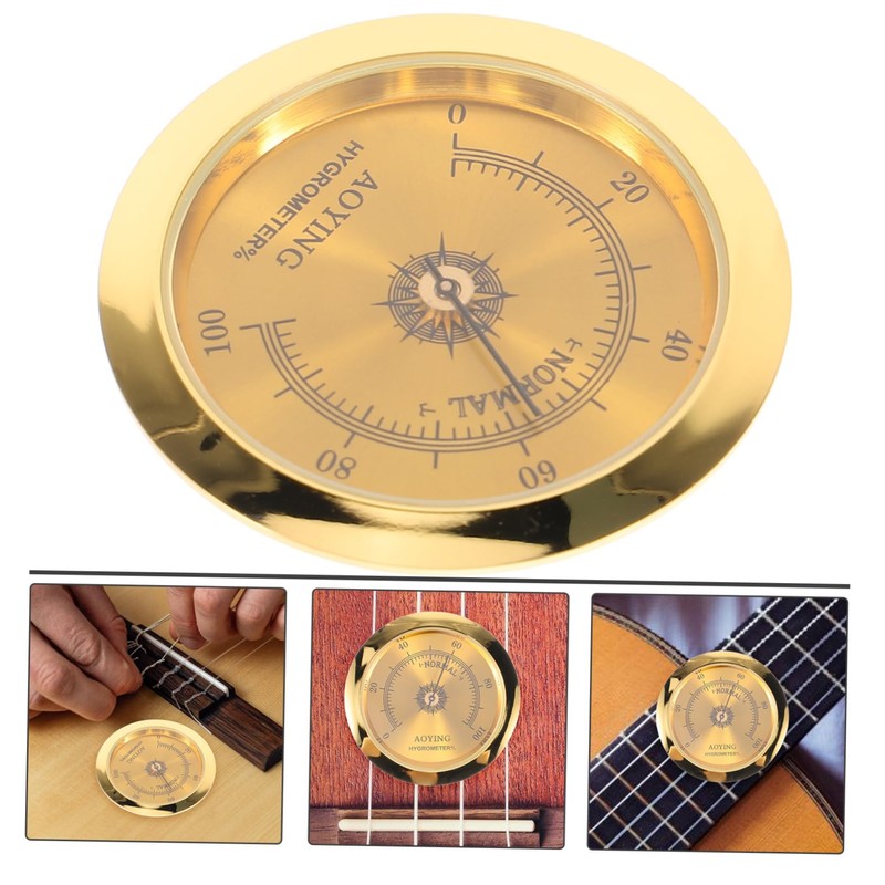 VICASKY Guitar Hygrometer Humidity Meter for Acoustic Folk Guitars Humidity