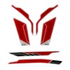 Tankpad Sticker Chain Guard Compatible with Kawasaki Z900 Red Silver