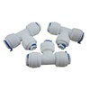 DIGITEN 3/8" 3/8" 1/4" 3-Way Reducing Tee Tube Quick Connect