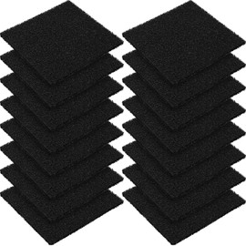 Kompost Behälter Filter, 16 Stücke Filter Kompost Behälter Ersatz Filter, Kompost Behälter Filter Holzkohle, Küche Aktiviert Kohlenstoff Filter, Geruch Absorbierend Holzkohle Filter (Stil 2)