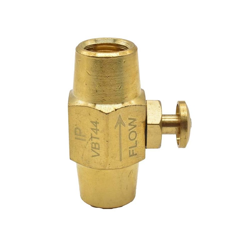 Interstate Pneumatics VBT44 - Brass Button Valve 1/4 Inch x
