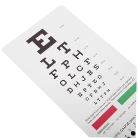 GLEAVI Test Eye Chart Dual Sided Testing Chart for Eye Exams for Wall Use for Clinics Schools and Home