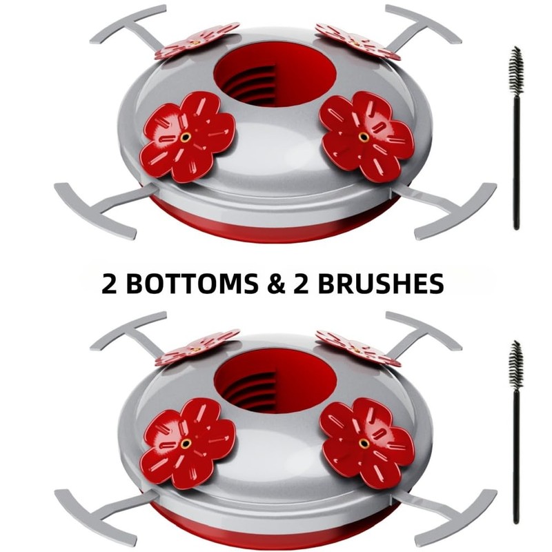 REZIPO Hummingbird Feeder Bottom Base Replacement Accessories (2)