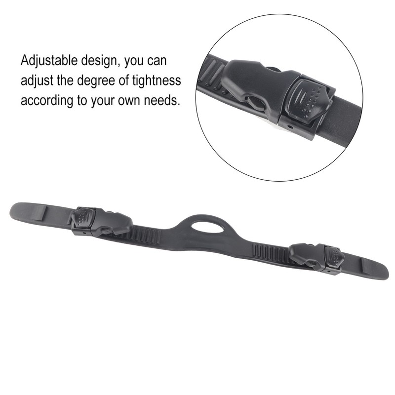 1Pair Diving Adjustable Scuba Diving Fins Straps Accessory (L)