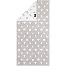 Cawö Handtücher New Stars Sterne klein 6261 Platin/weiß - 76