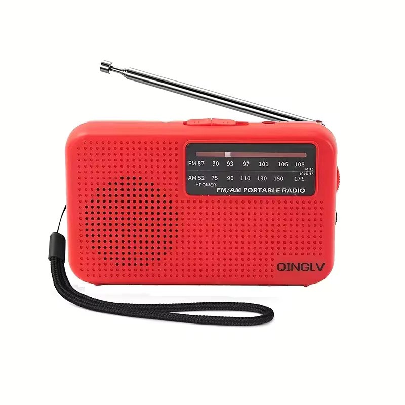 Portable Pocket AM/FM Radio with Telescopic Antenna, 3.5mm Headphone Jack