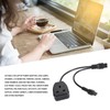 Power Plug Cable 30cm Y Shape IEC320 C6 Male to