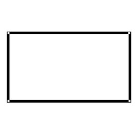 Clear HD Projection Screen, Foldable Anti Crease Portable Projector Movies Screen for Movie Home Theater Cinema Office Video Game, Projector Screen (60 inches)