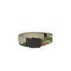 Mil-tec Khaki, 100% cotton webbing US trouser belt with silver