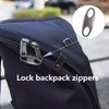 4 Pack Zipper Clips Theft Deterrent Zippers Pull Replacement, Backpack