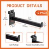 WETOECOTEC 8 Inch Square Tubing Slatwall Shelf Bracket , Heavy