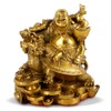 Laughing Buddha Statue, Feng Shui Buddha, Brass Maitreya Sculpture, Buddha