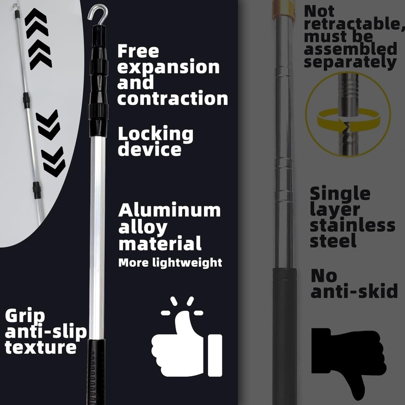 Attic Pull Down Hook-Ladder Pull Down System Kit Includes 1