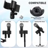 Thinp Large Microphone Clip,Adjustable Microphone Holder with 5/8" Male to