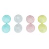 4Pcs Glowing Pool Balls Reusable Silicone Glowing Beach Ball Water