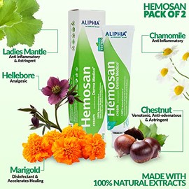 Derma Medico Derma Medico Haemorrhoid Cream - 1, 2 or 3 Pack Fissure Cream Relieves Discomfort and Soothes Itching Haemorrhoids (Pack of 2)