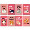 Obbyidk 24 Romantic Cat Valentine's Day Card Set, Funny Kitten
