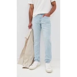 Faherty Men's Stretch Terry Indigo 5 Pocket Jeans, Riverbend Wash, Blue, 32