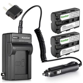 Kastar NP-FM500H Battery (2-Pack) and Charger Kit for Sony DSLR-A100 A200 A300 A350 A450 A500 A550 A560 A580 A700 A850 A900 Alpha SLT A57 A58 A65 A65V A77 A77V A77 II A77M2 A99 A99V CLM-V55 Cameras