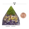 KYEYGWO Amethyst Positive Energy Pyramid Gemstone, Tree of Life Pyramid