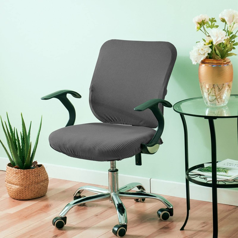 Fenteer Stretch Office Covers Seat Cover Slipcover Desk Seat Cushion