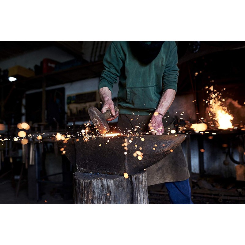 Forging Art Bcn Hand Forged Eternal Wrought Iron Rose (Black)