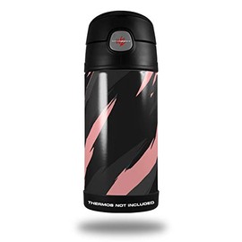 Skin Decal Wrap compatible with Thermos Funtainer 12oz Bottle Jagged Camo Pink (BOTTLE NOT INCLUDED)