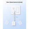 TROND Flat Outlet Extender with 6 Inch Cord - ETL
