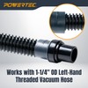 POWERTEC 70463 Shop Vac Hose Adapter Fittings for POWERTEC 70347/70356