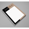 Inkdotpot Daily Planner List Pad Notepads Memo Pad, Undated To-Do