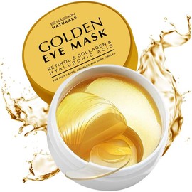 Enaskin Naturals Under Eye Patches for Dark Circles: 30 Pairs Retinol Collagen Eye Gels Mask - Reduce Wrinkles Puffy & Bags - Skin Treatment Pads - Anti Aging Moisturizer For Women Skin Care Comfort - Color: Gold