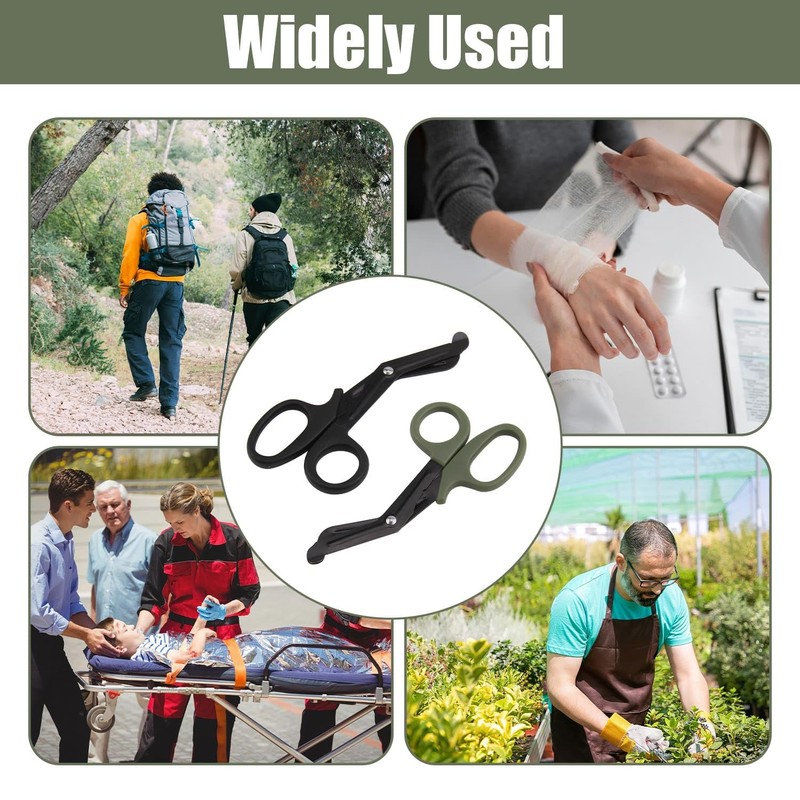 Pack of 2 Medical Bandage Scissors, Rescue Scissors, Bandage Scissors,
