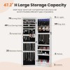 ANTONIA Lockable Jewelry Cabinet w/ Full-Length Mirror Wall Door Mount