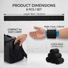6 Pack Ice Pack Extension Straps - 35"x3" Elastic Wrap