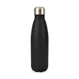New Spirit Original Screw top lid stainless steel plain water bottle, drinks cup, portable cup, travel cup, sports, activities, leisure, bottles, refill bottle (Black)