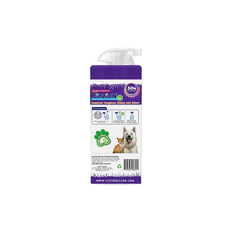 Fizzion Extra Strength Pet Stain and Odor Remover 23 Ounce