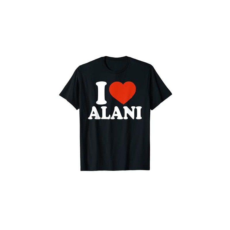 Ich liebe Alani, Ich liebe Alani, Rotes Herz T-Shirt