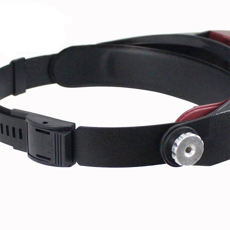 Magnifying Glass Helmet Type Head Mounted Magnifying Glass with LED