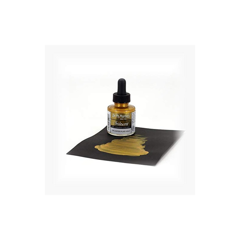 Dr. Ph. Martin's Iridescent Calligraphy Color (11R) Ink Bottle, Copper
