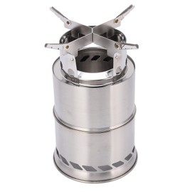 Wood Burning Stove Outdoor Folding Portable Picnic Stove Camping Gasifier Stainless Steel BBQ