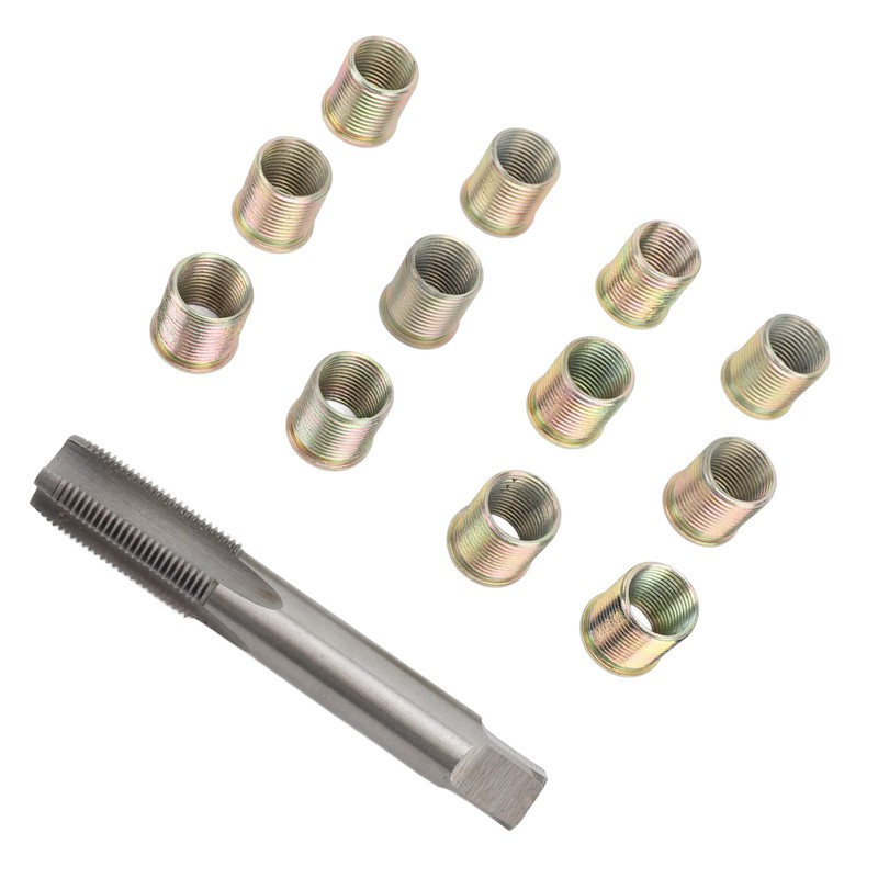 Thread Repair Tools 12Pcs Stainless Steel Inserts with 1Pc Screw